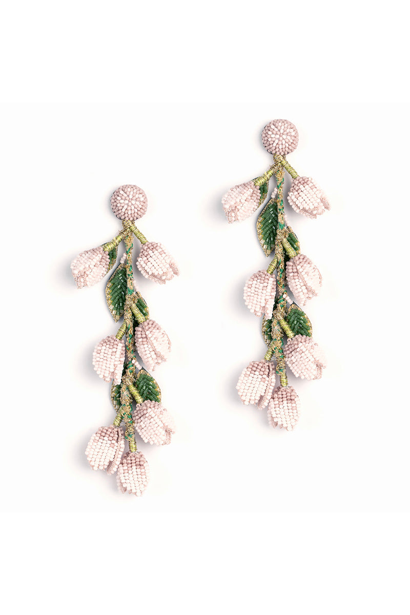 EARRING BABY BLUE PINK IVORY