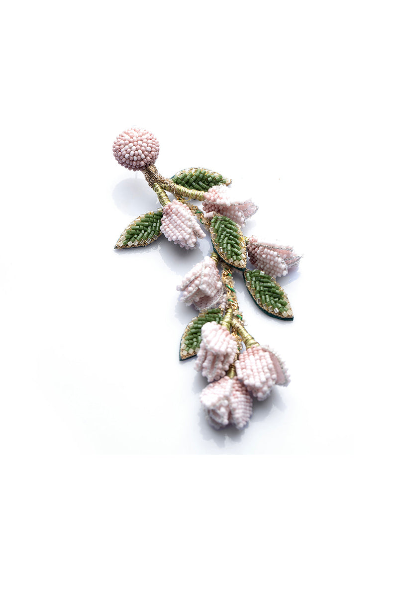 EARRING BABY BLUE PINK IVORY