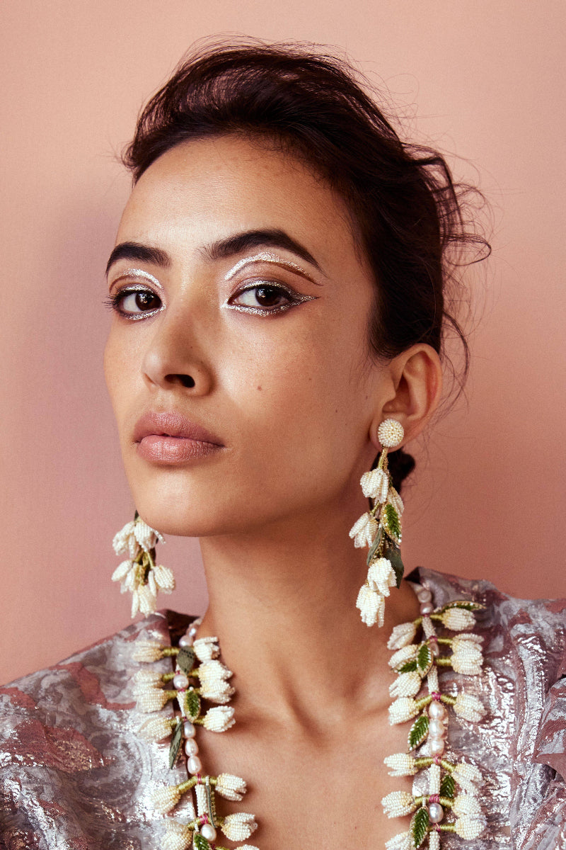 EARRING BABY BLUE PINK IVORY