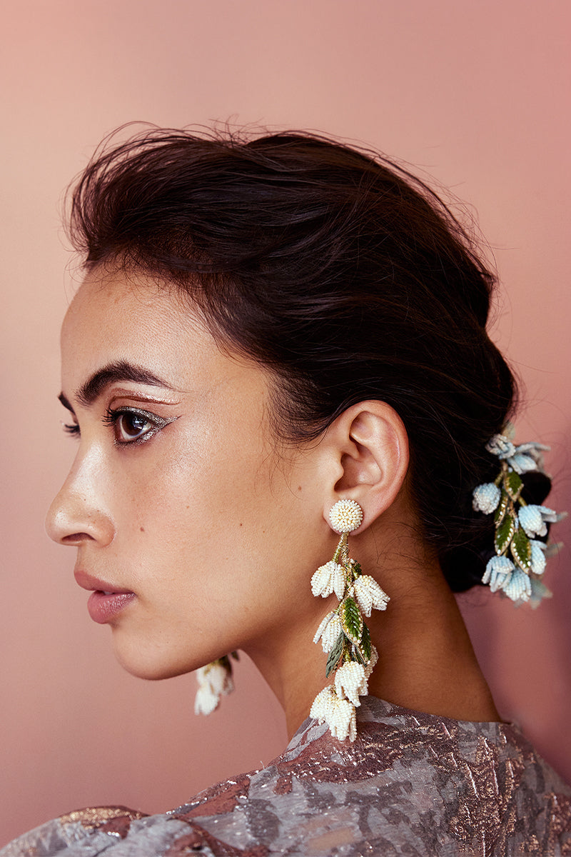EARRING BABY BLUE PINK IVORY