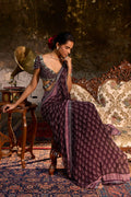DRAPED SAREE BLOUSE AMETHYST