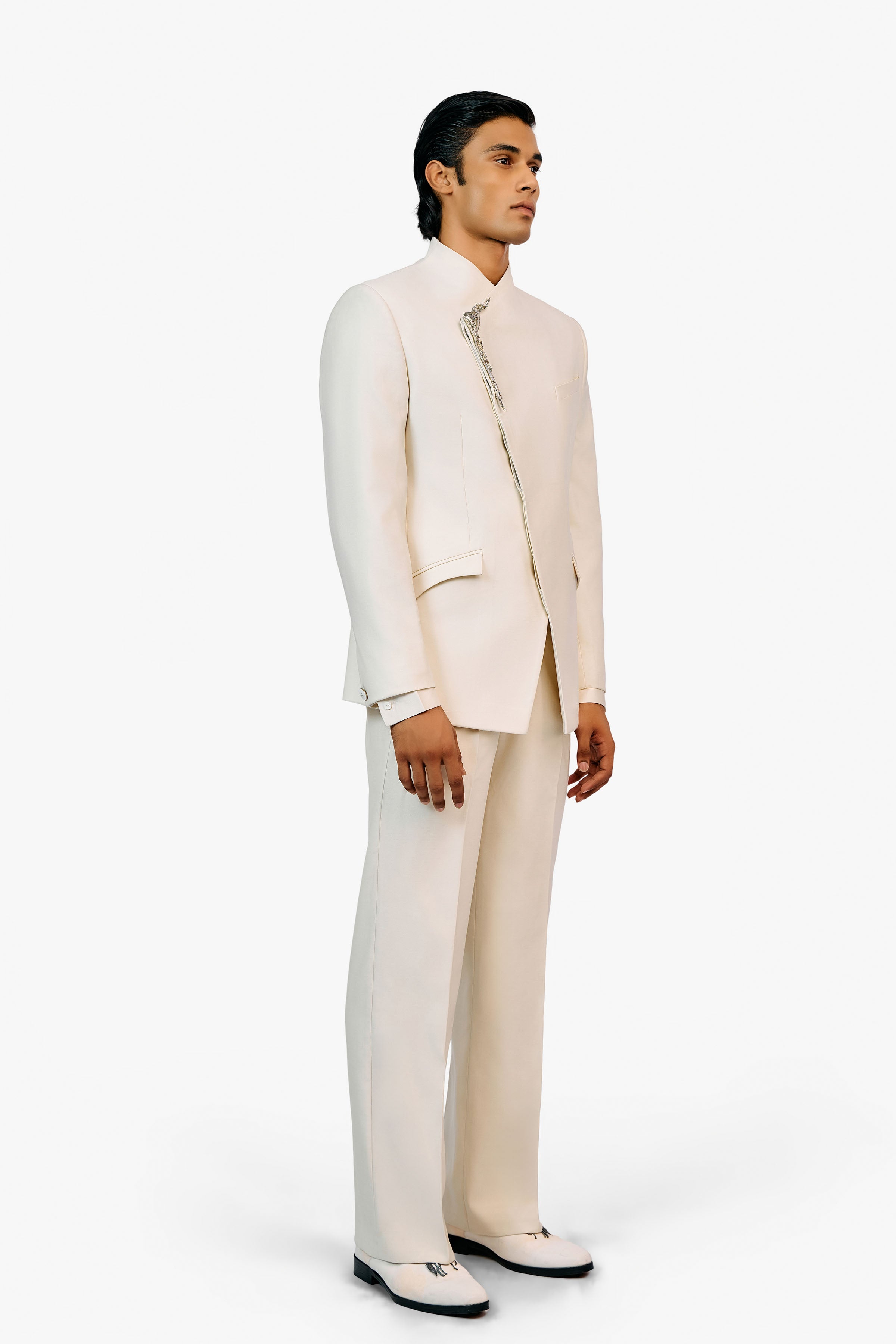 BANDHGALA OFF WHITE