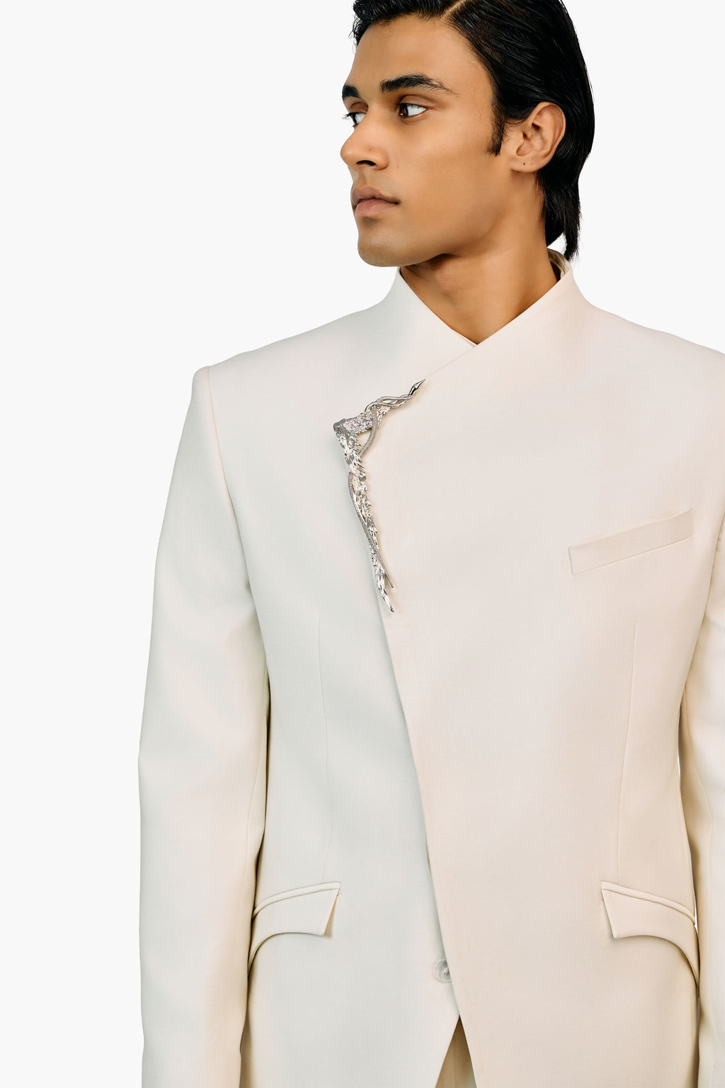 BANDHGALA OFF WHITE