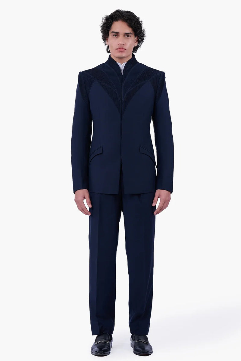 Bandhgala Space Blue