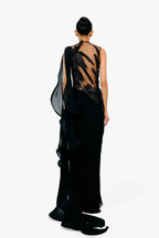 SAREE GOWN BLACK