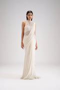 SAREE GOWN WHITE
