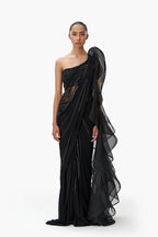SAREE GOWN BLACK