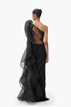 SAREE GOWN BLACK