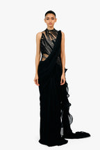 SAREE GOWN BLACK