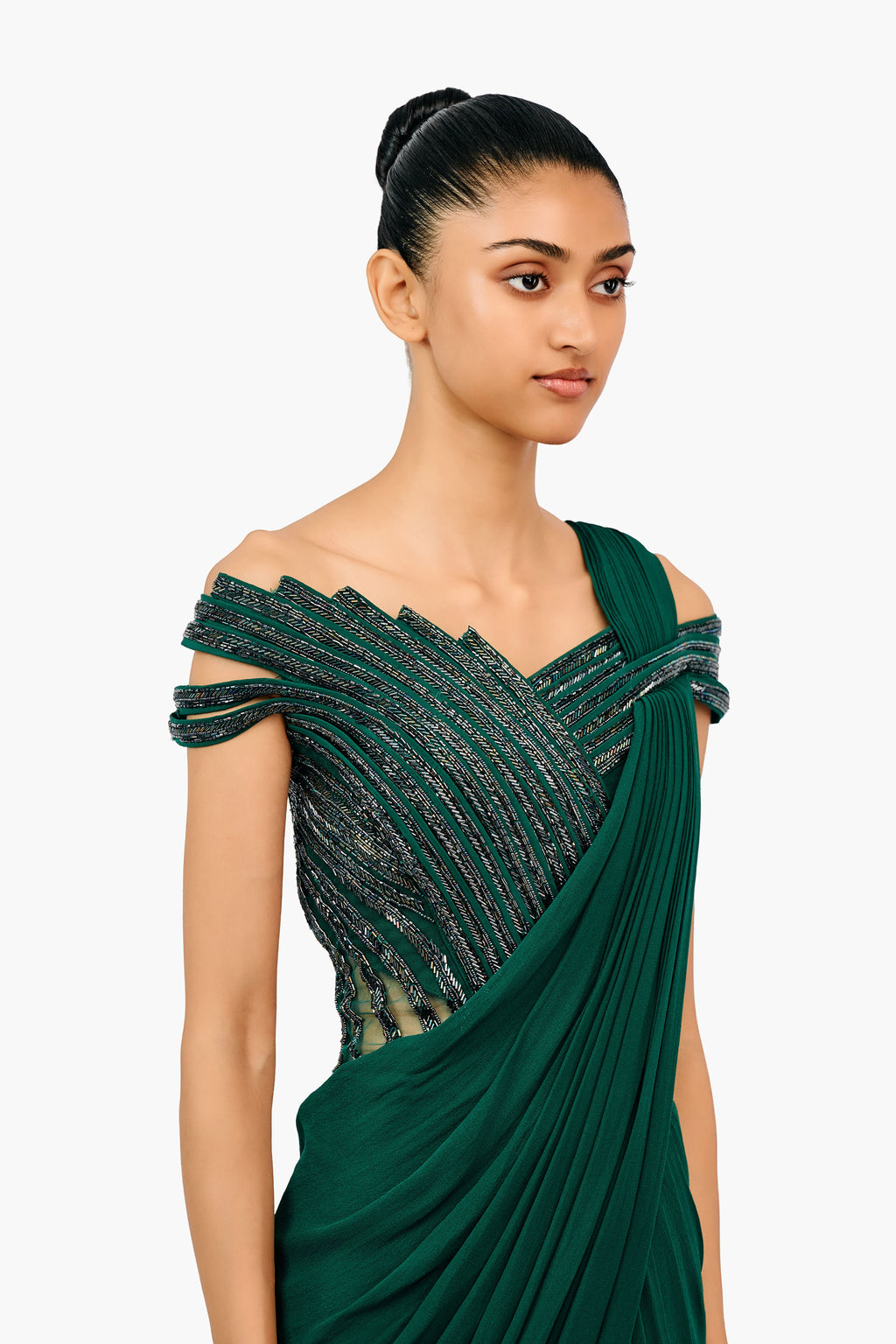 SAREE GOWN EMERALD