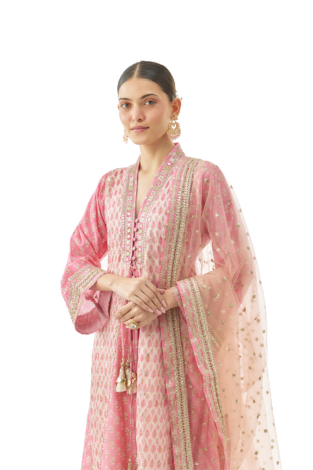 ANARKALI PANT DUPATTA PINK