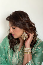 PALAZZO KURTA DUPATTA GREEN