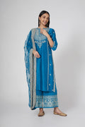 PALAZZO KURTA DUPATTA BLUE