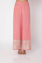 GOPI VAID PLAZO KURTA DUPATTA BLUSH PINK
