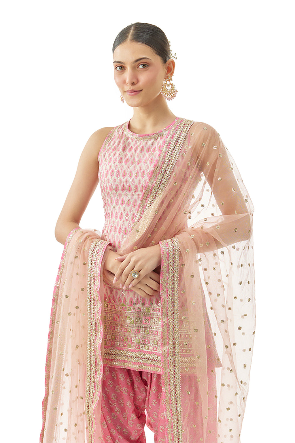 KURTA SALWAR DUPATTA PINK