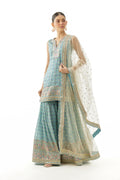 Sharara Kurta Dupatta Blue