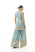 Sharara Kurta Dupatta Blue