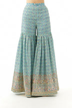 Sharara Kurta Dupatta Blue