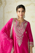 Sharara Kurta Dupatta Pink