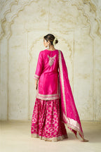 Sharara Kurta Dupatta Pink