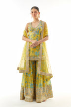 SHARARA KURTA DUPATTA YELLOW