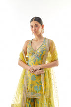 SHARARA KURTA DUPATTA YELLOW