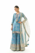 SHARARA KURTA DUPATTA BLUE