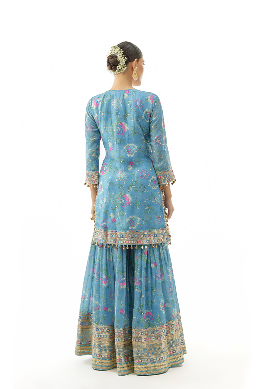 SHARARA KURTA DUPATTA BLUE