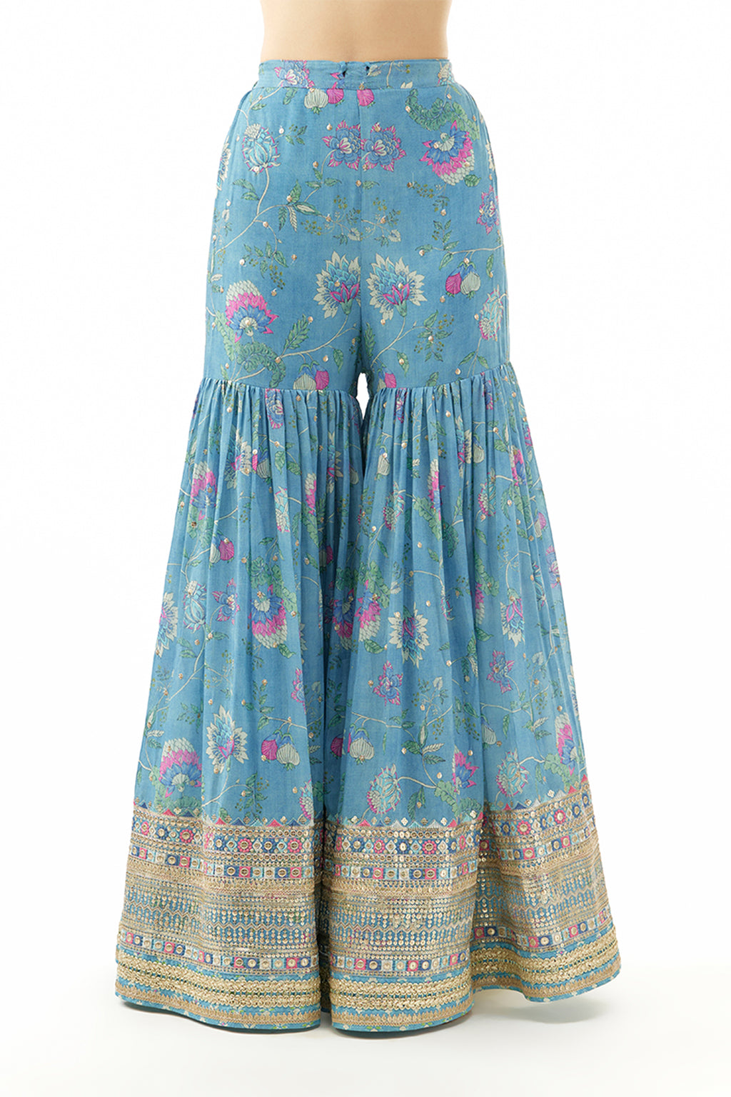 SHARARA KURTA DUPATTA BLUE