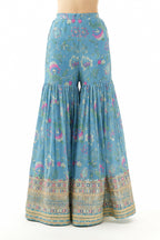 SHARARA KURTA DUPATTA BLUE