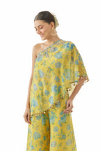 GOPI VAID TOP PLAZO YELLOW