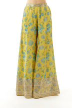 GOPI VAID TOP PLAZO YELLOW