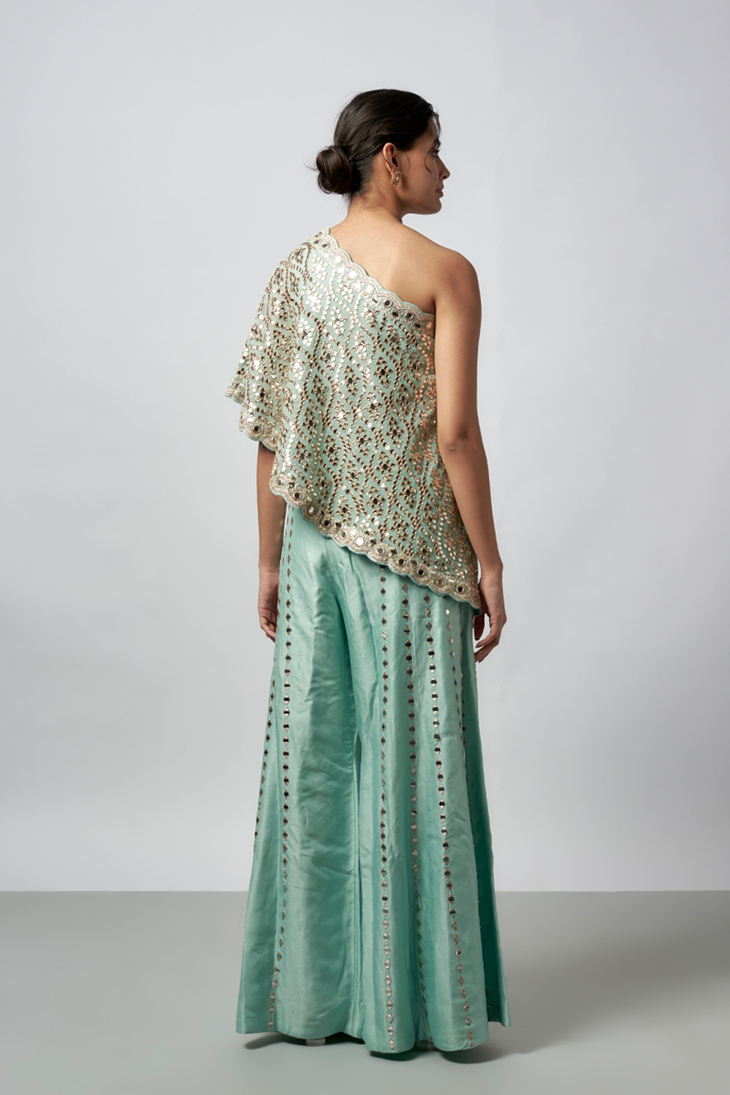 GOPI VAID TOP PANT POWDER BLUE