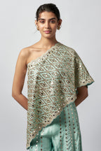 GOPI VAID TOP PANT POWDER BLUE