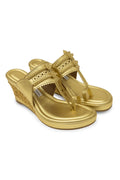 Gold Wedge Heels