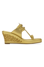 Gold Wedge Heels