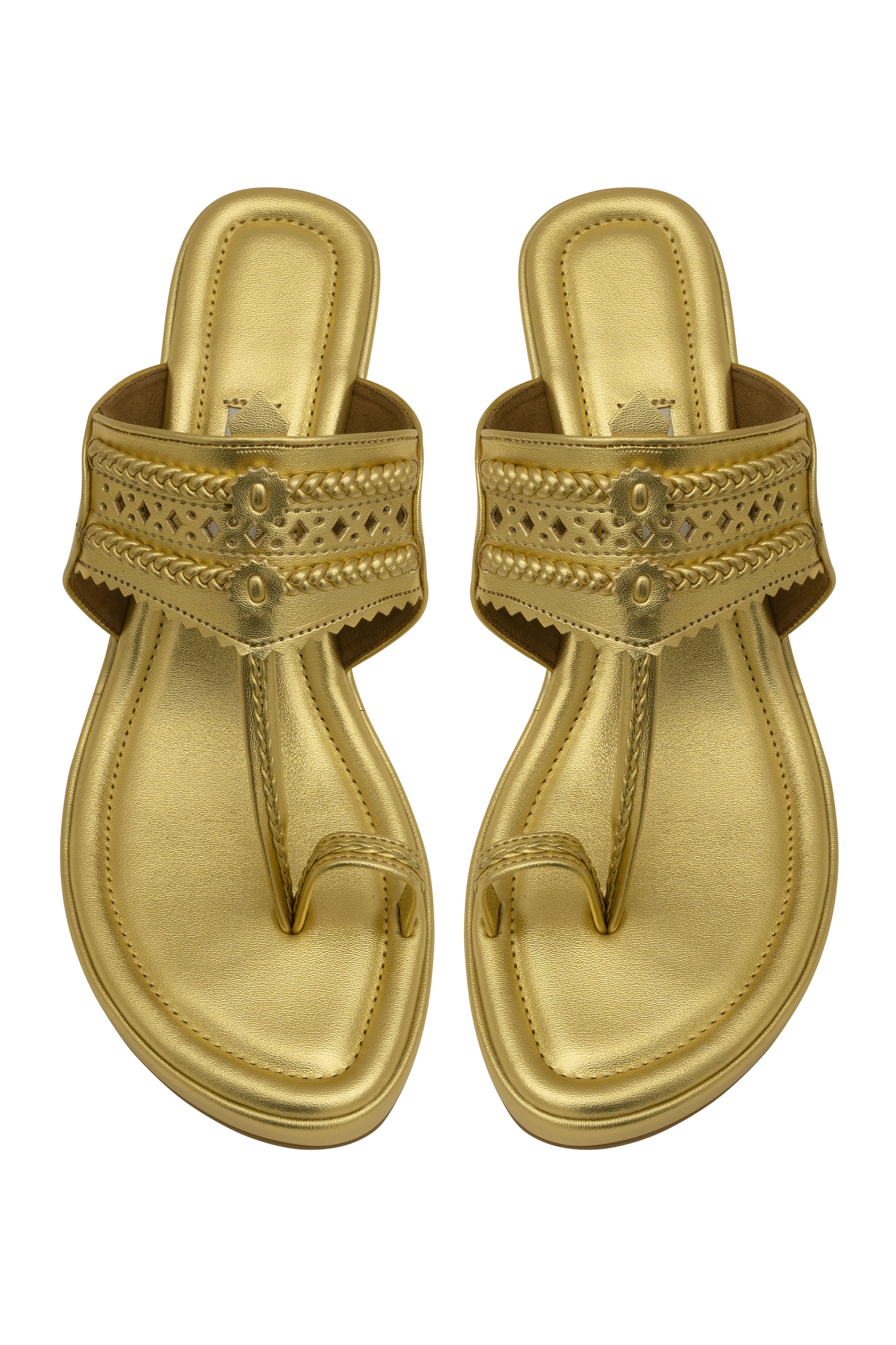 Gold Wedge Heels