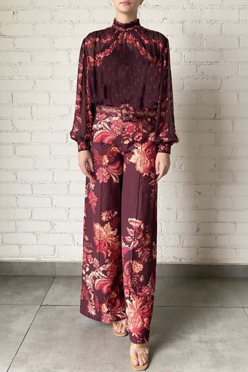 Dress Slip Red Beige