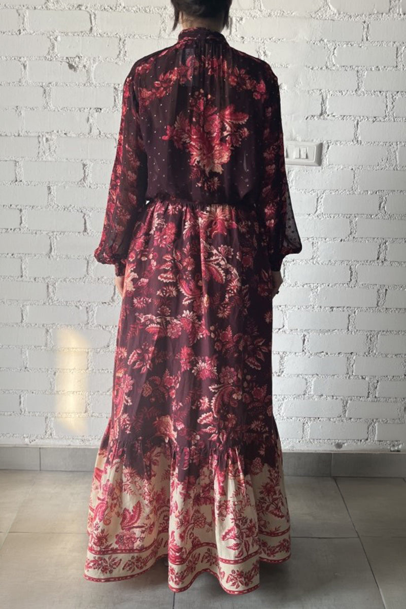 Dress Slip Red Beige