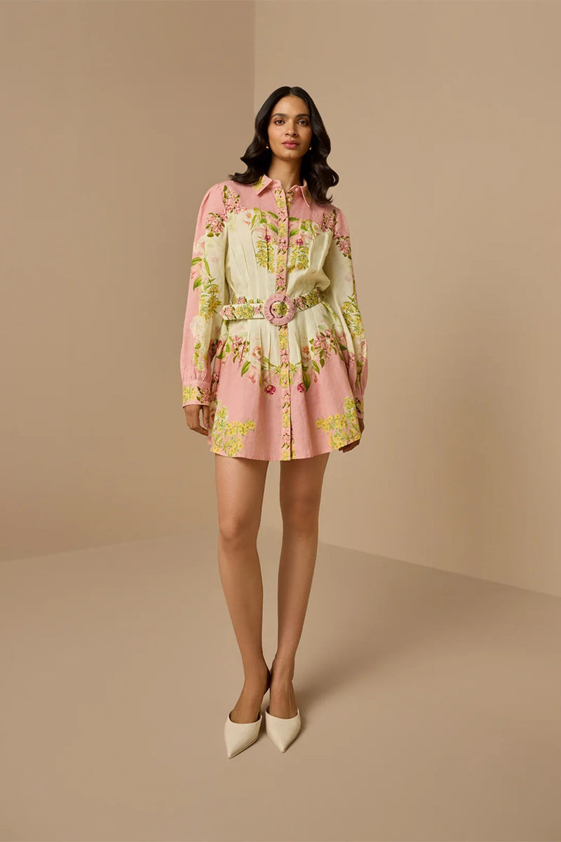 Dress Belt Pink Floral