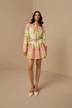 Dress Belt Pink Floral