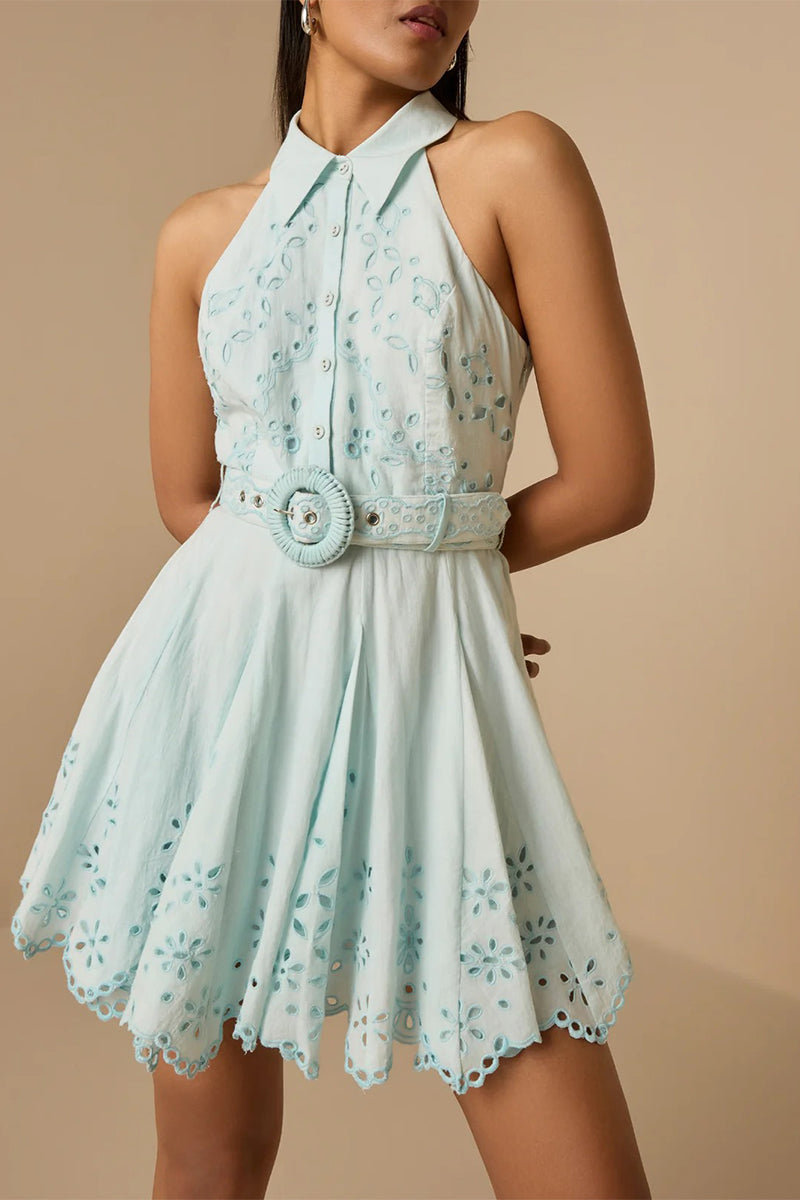 Dress Belt Light Blue
