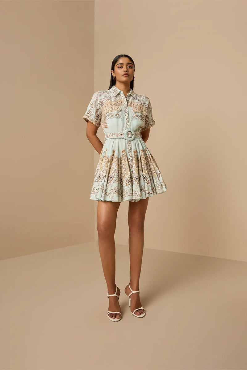 Dress Belt Blue-brown