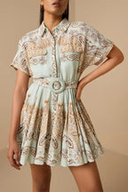 Dress Belt Blue-brown