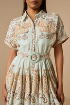 Dress Belt Blue-brown