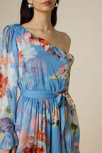 Romper Belt Blue-Floral
