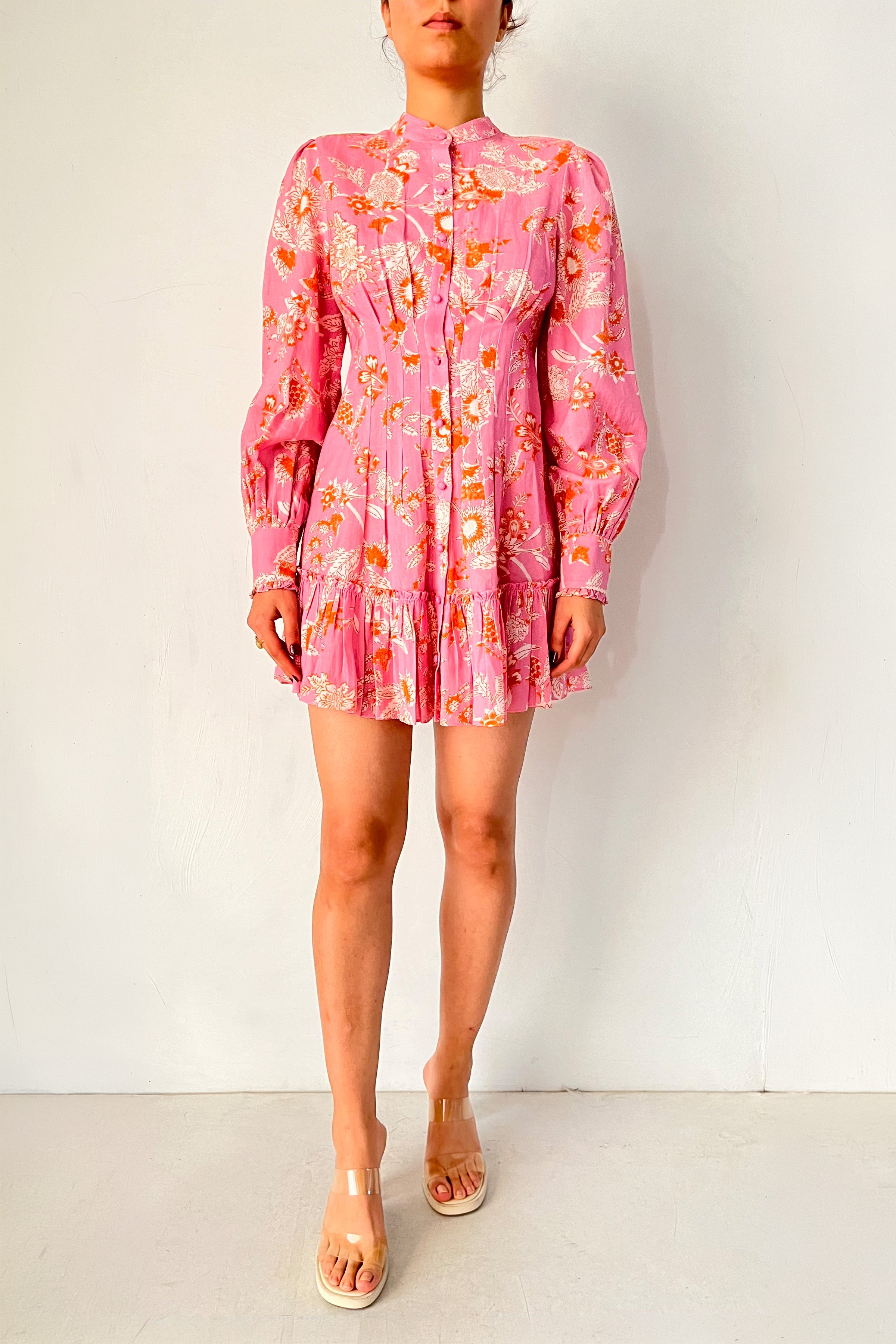Shirt With Belt Pink