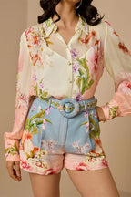 Shirt Slip Pink-blue