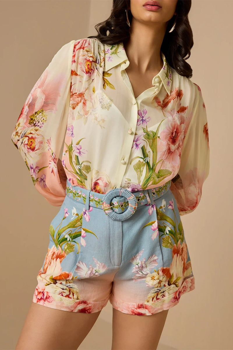 Shorts Belt Pink-Blue