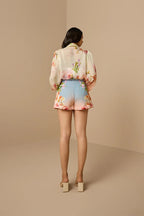 Shorts Belt Pink-Blue